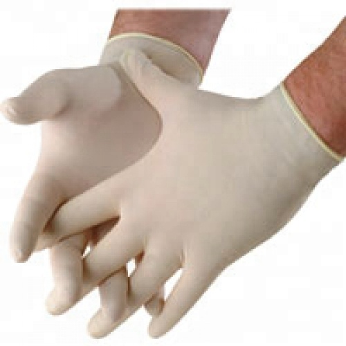 Siny High Quality Disposable Medical Supply Sterile Surgical Hospital Rubber Pockmarked Exam Gloves