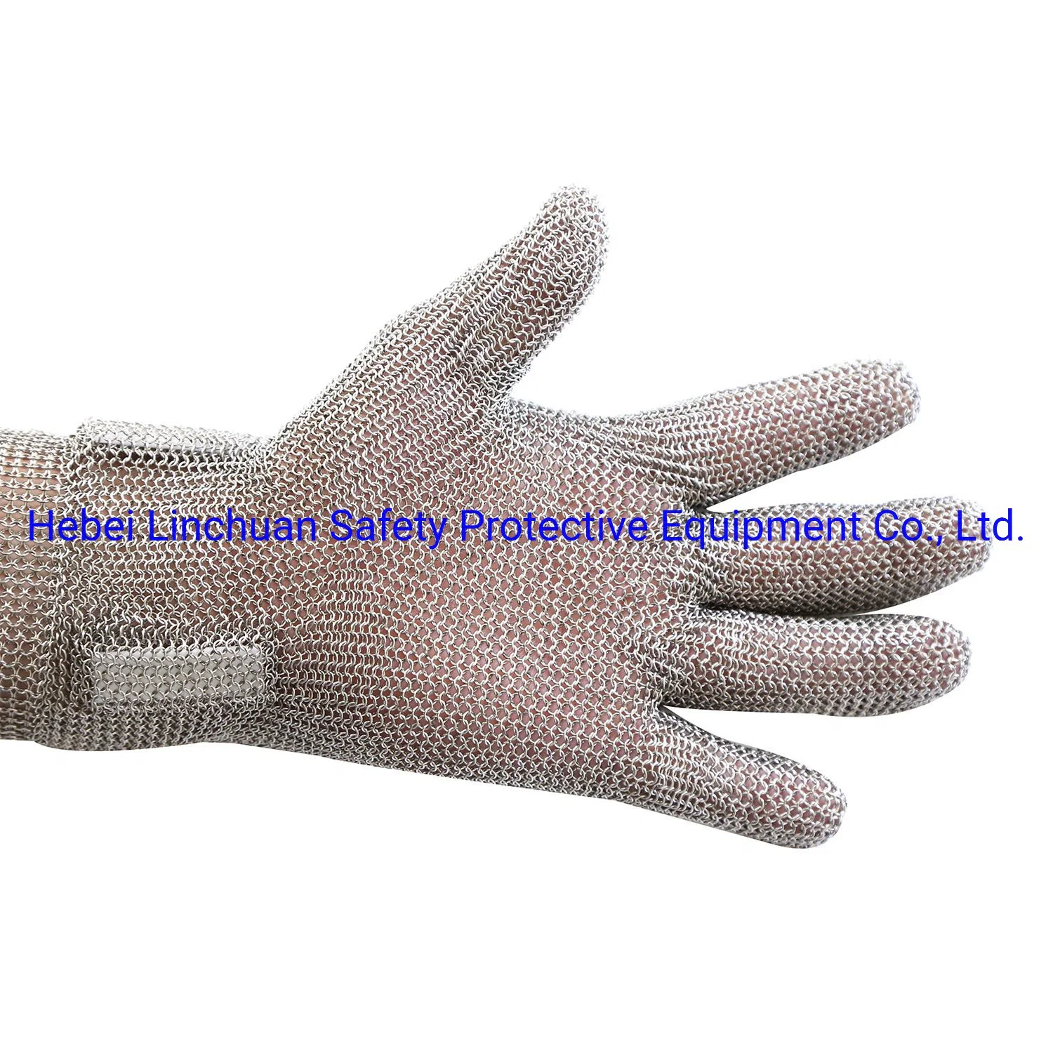 100% Steel Chainmail Glove with Long Cuff 8cm 10cm 20cm/Butcher Meat Processing Glove/ Safety Protective Glove/Steel Chain Mail Glove/Steel Mesh Safety Glove