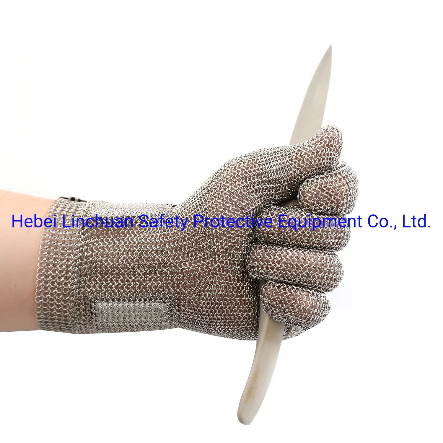 100% Steel Chainmail Glove with Long Cuff 8cm 10cm 20cm/Butcher Meat Processing Glove/ Safety Protective Glove/Steel Chain Mail Glove/Steel Mesh Safety Glove
