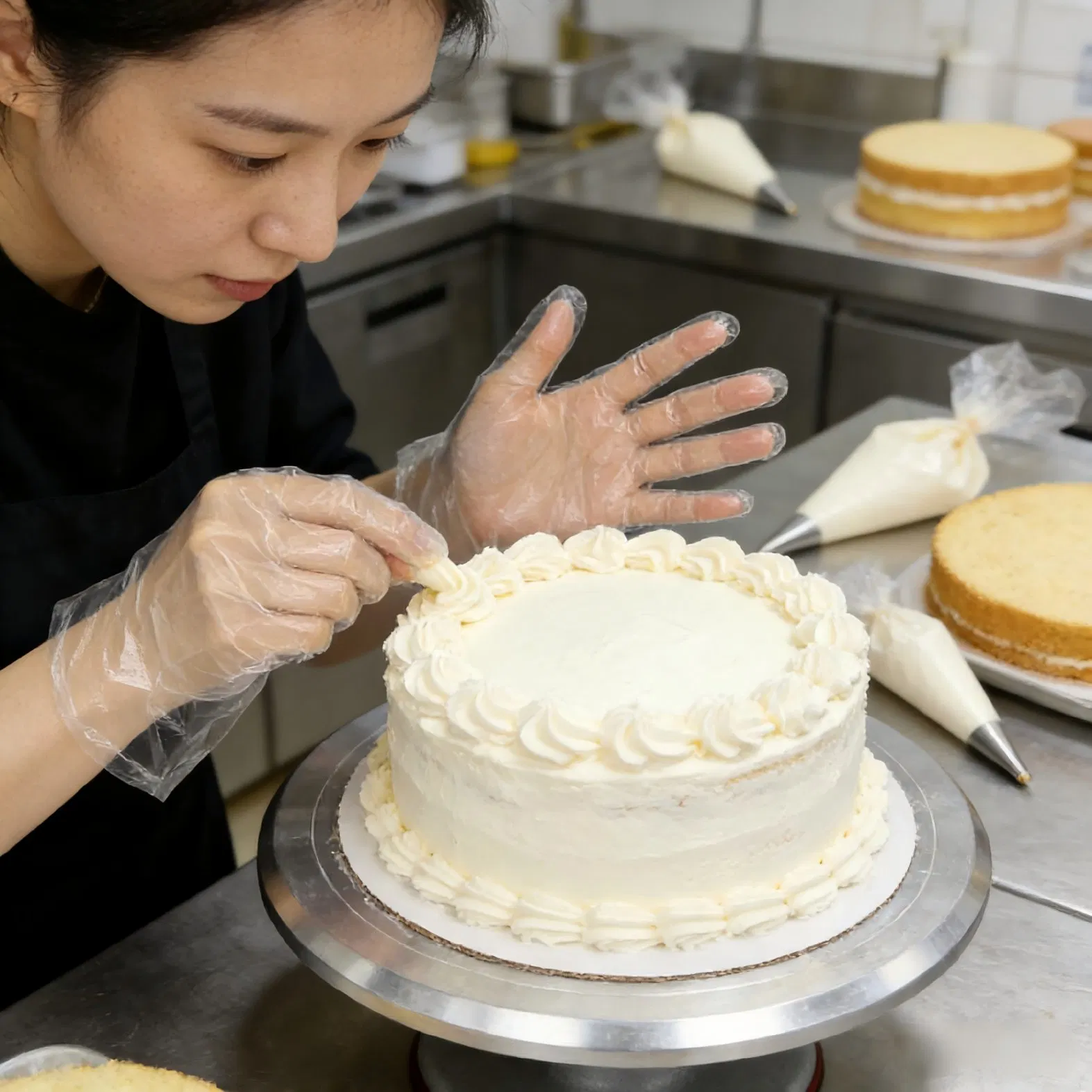 Waterproof PE Gloves Transparent Oil-Proof Cleaning Washing up Ambidextrous Embossed Disposable Clear LDPE Gloves for Food