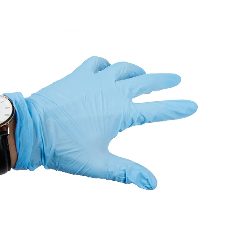 Nitrile Examination Gloves Medical Powder Free Blue White Purple Pink Black Gloves