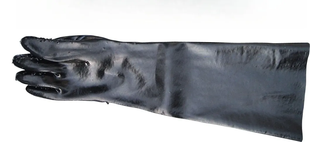 Non Slip Long Sleeve PVC Gloves Industrial Protective Glove