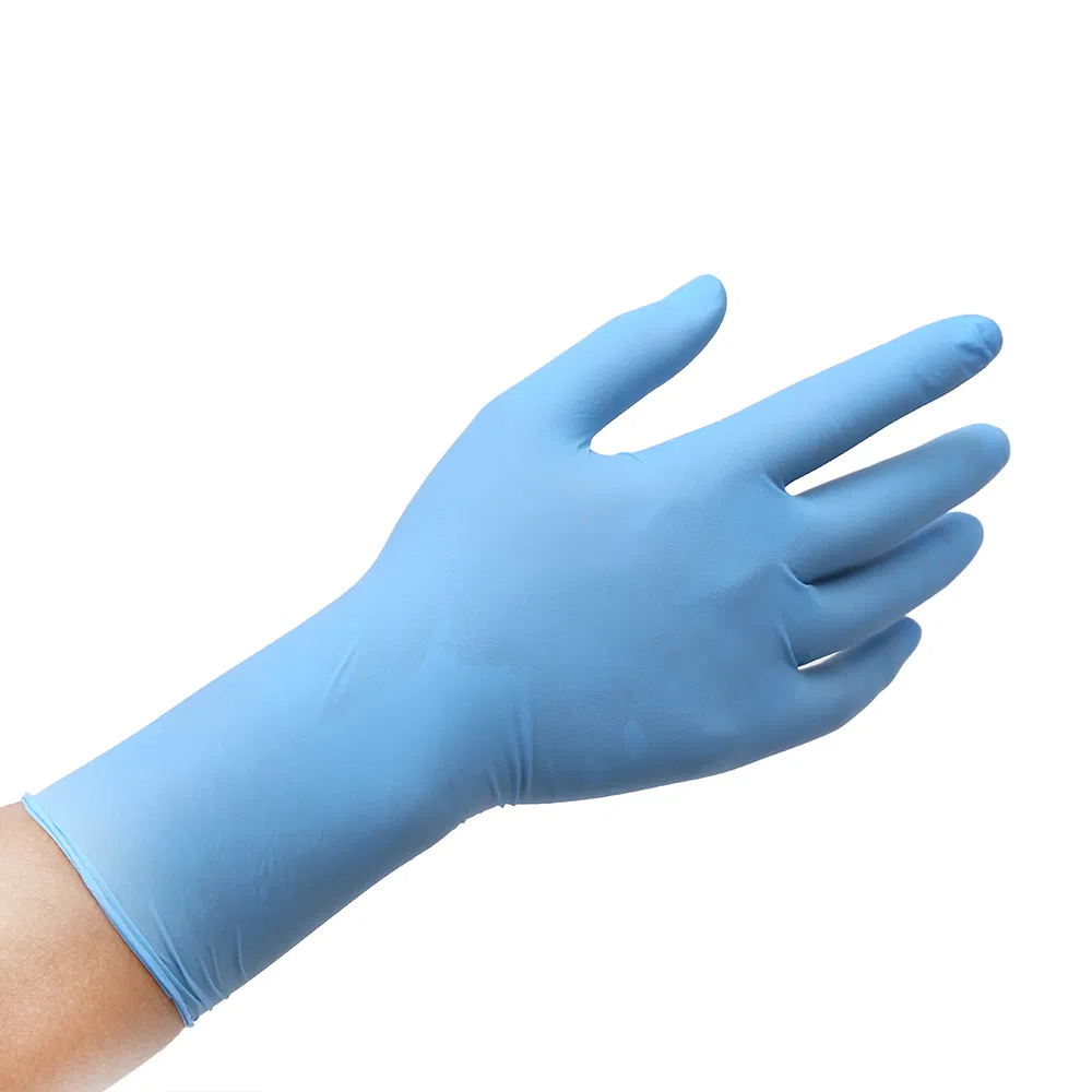 Blue Powder-Free Household Laboratory Kitchen Factory Food Grade Nitrile Gloves