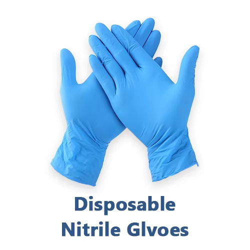 Nitrile Exam Gloves, 100 Count Latex-Free Powder-Free Non-Sterile Food Safe Disposable Glove, Blue
