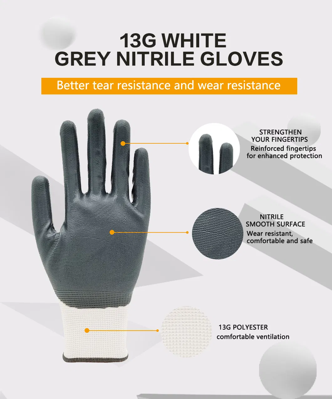 Protective Safety Work Gloves Detail 2