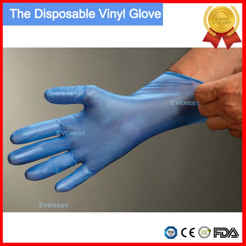 Clear Powdered Free Disposable Medical Vinyl Gloves