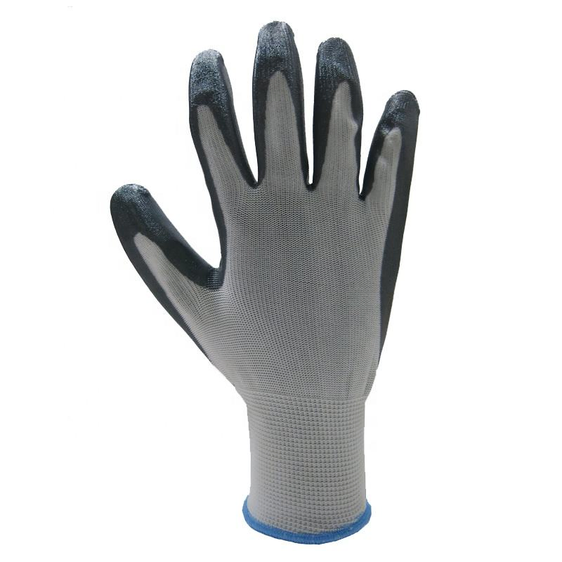 Industrial Grade Oil-Proof Nitrile Coated Work Gloves Waterproof Gloves for Heavy Duty Construction