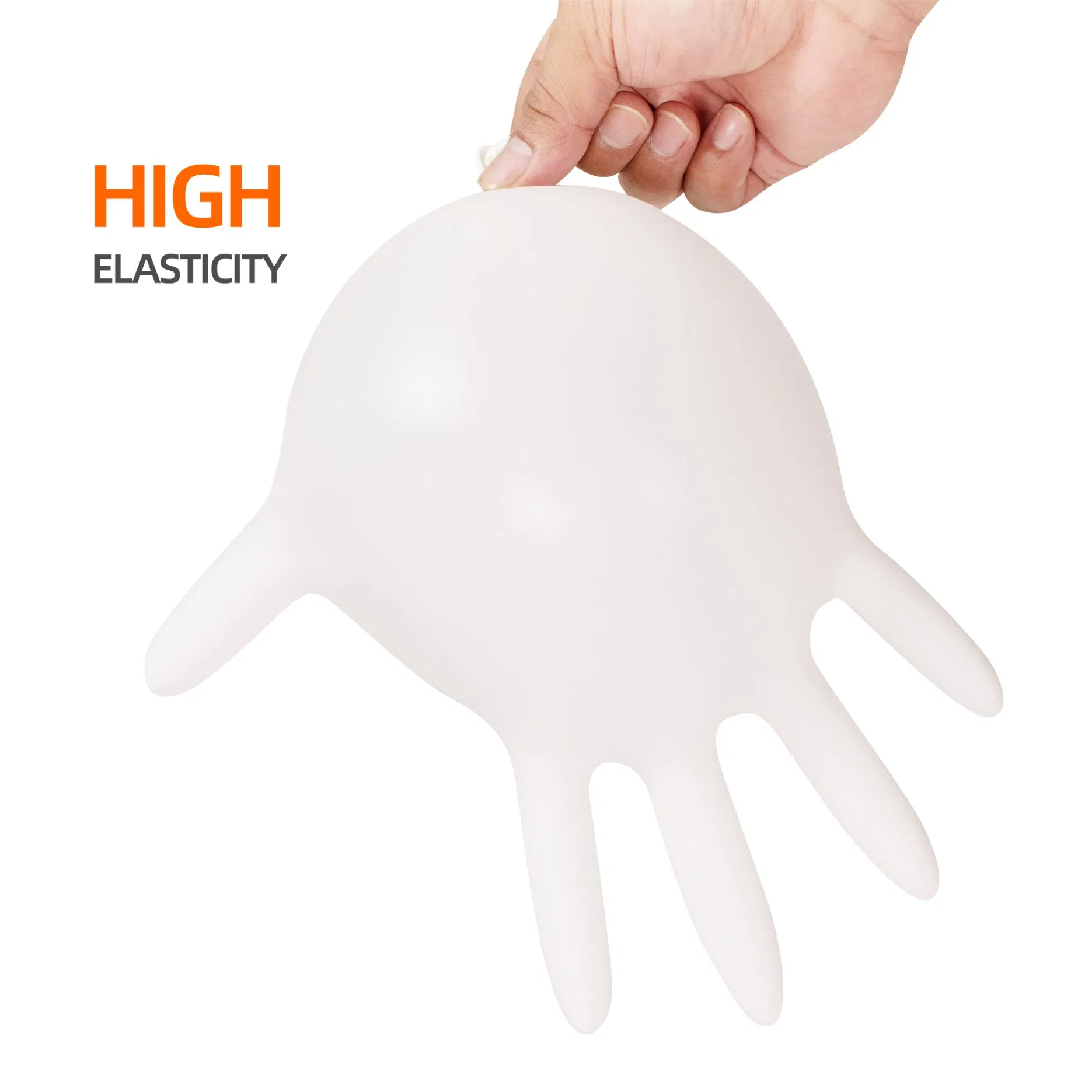 Disposable Blue White Black Nitrile Exam Gloves, Powder-Free &amp; Latex-Free, for Medical Examination, Safety Protection