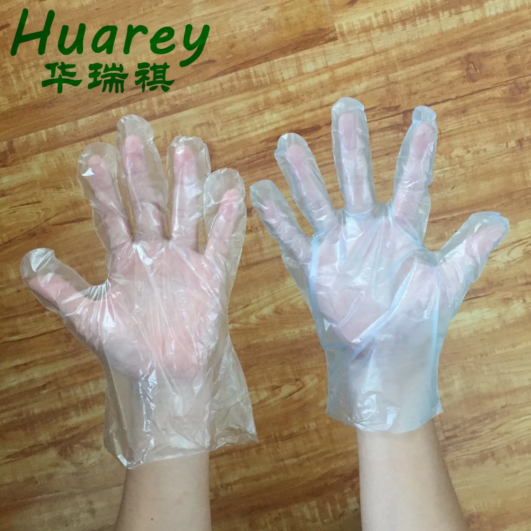 Eco-Friendly Biodegradable PE Disposable Gloves for Food Handling