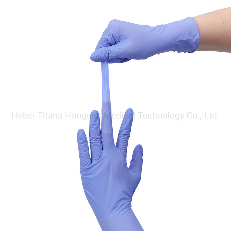 Custom Brand Disposable Defender Safety Examination Nitrile Gloves for a First Aid Kit Laboratory Food Powder Free