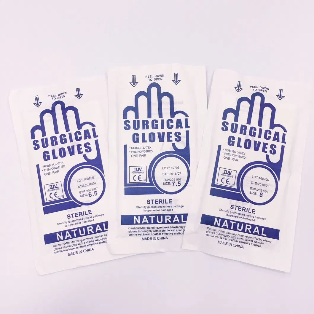 Disposable Sterile Latex Surgical Gloves