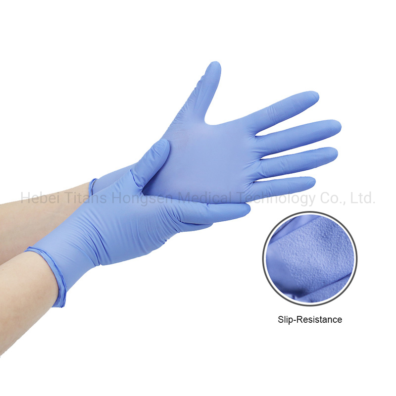 Custom Brand Disposable Defender Safety Examination Nitrile Gloves for a First Aid Kit Laboratory Food Powder Free