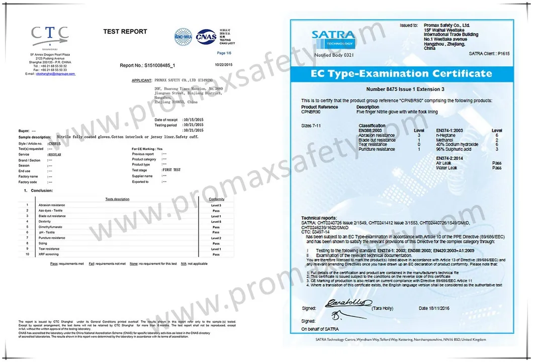 Product Certificates