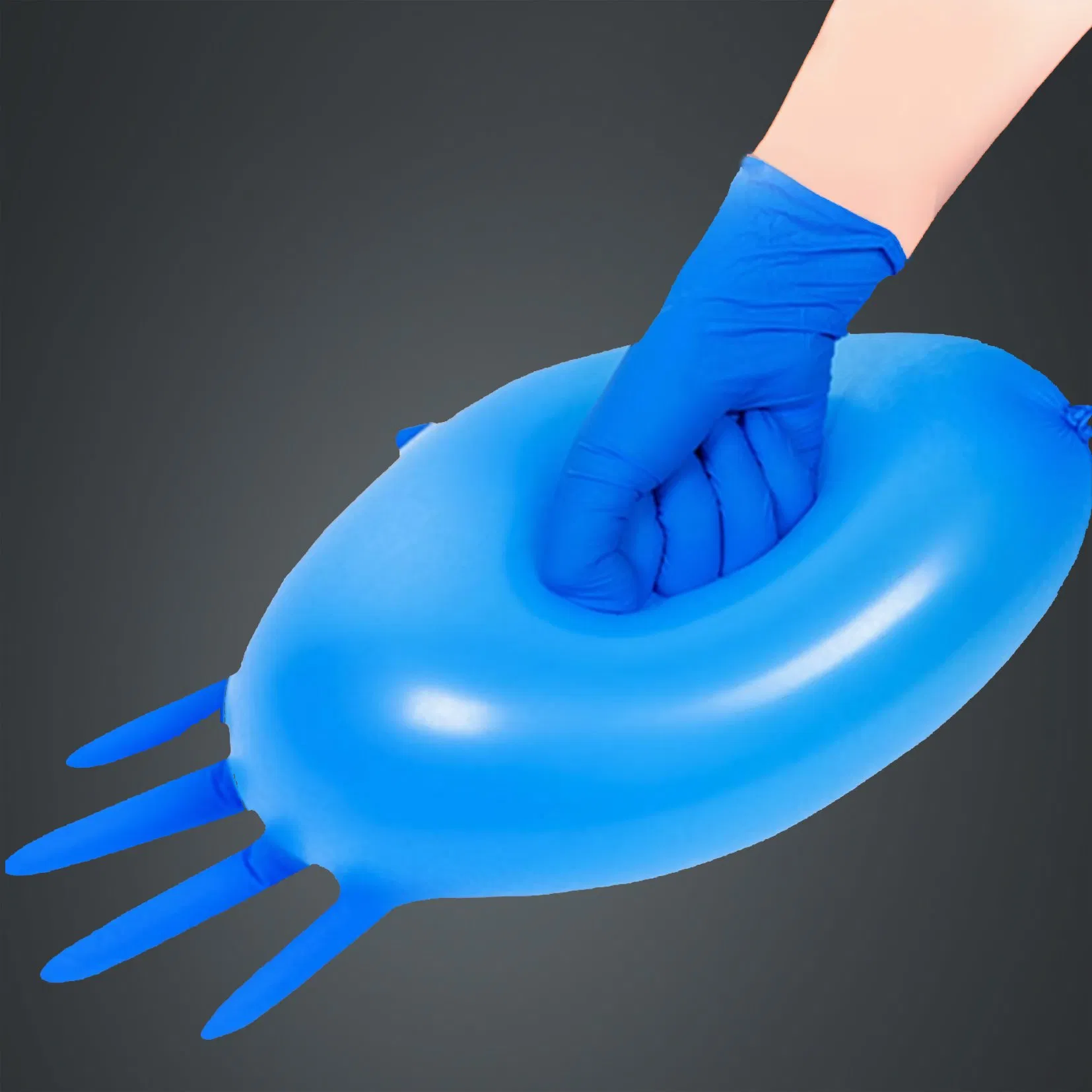 Manufacturer Disposable Medical Supply Safety Powdered Powder Free Nitrile Rubber Gloves