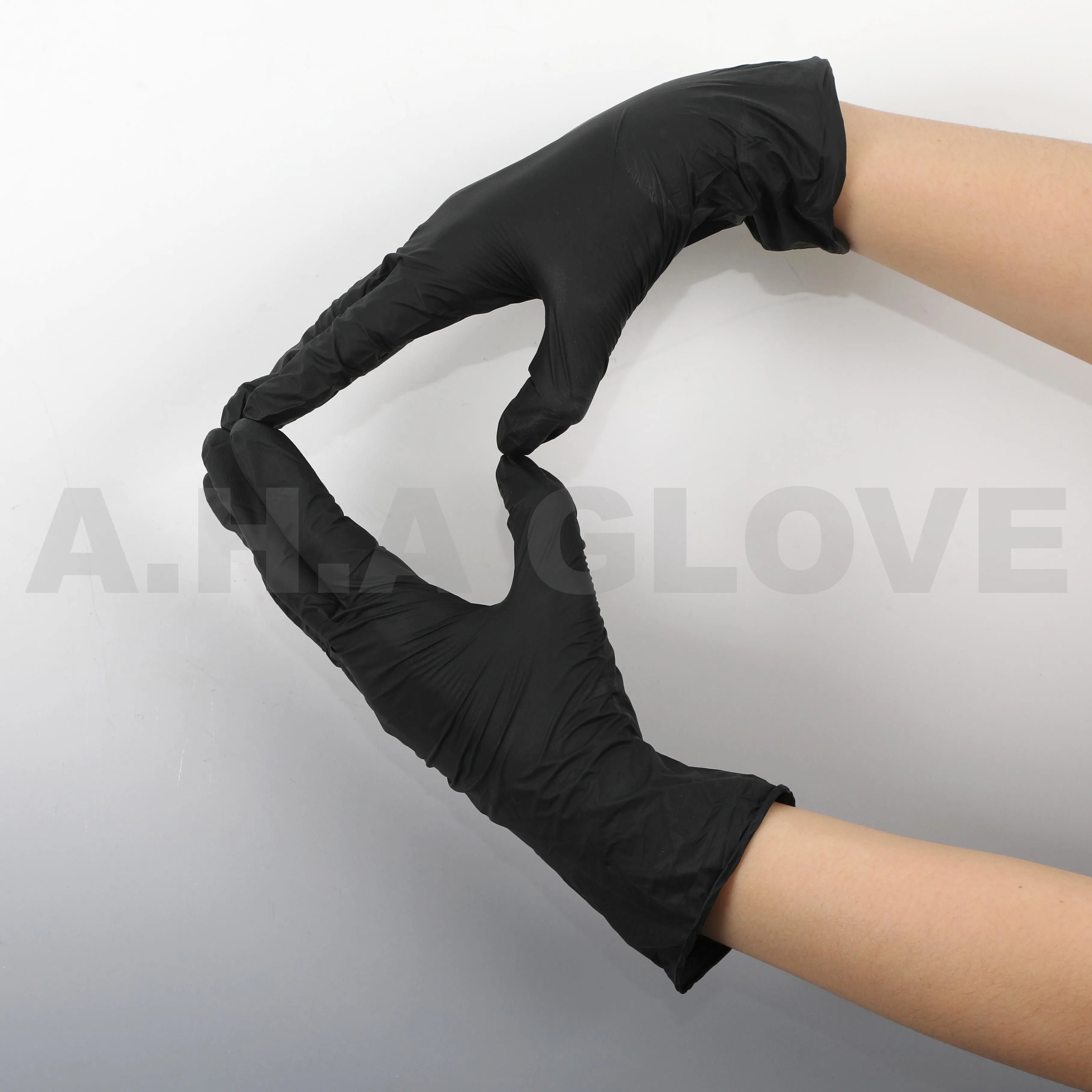 Disposable Food Grade Blue Black Nitrile Powdered Powder Free Gloves for Food Processing Guante De Nitrilo Gant Jetable
