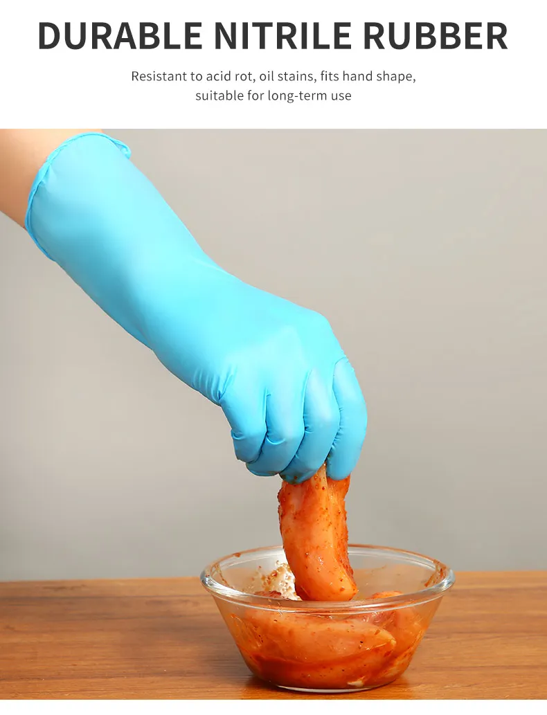 Blue Nitrile Gloves Display 2