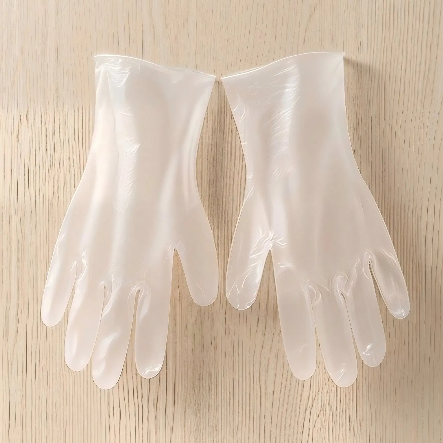 Customized Ambidextrous Disposable Vinyl (PVC) Gloves for Medical and Non-Medical