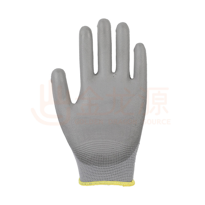 13 Gauge Polyester PU (Polyurethane) Coated Work Industrial Labor Safety Protective Working Gloves