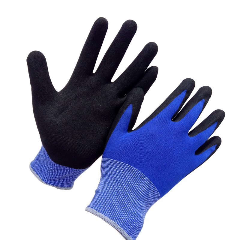 Super Grip Nitrile Coated Safety Work Gloves China Protective Gloves Industrial