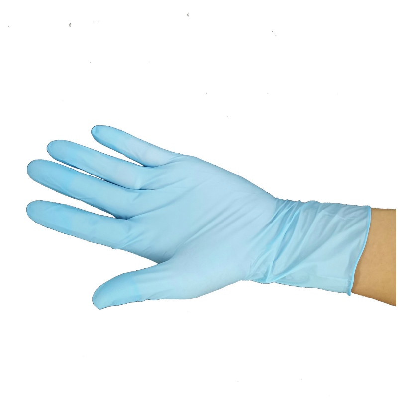 China S/M/L/XL, as Requested Powder Free Medical Latex Sterile Surgical Blue Nitrile Gloves Bme2000