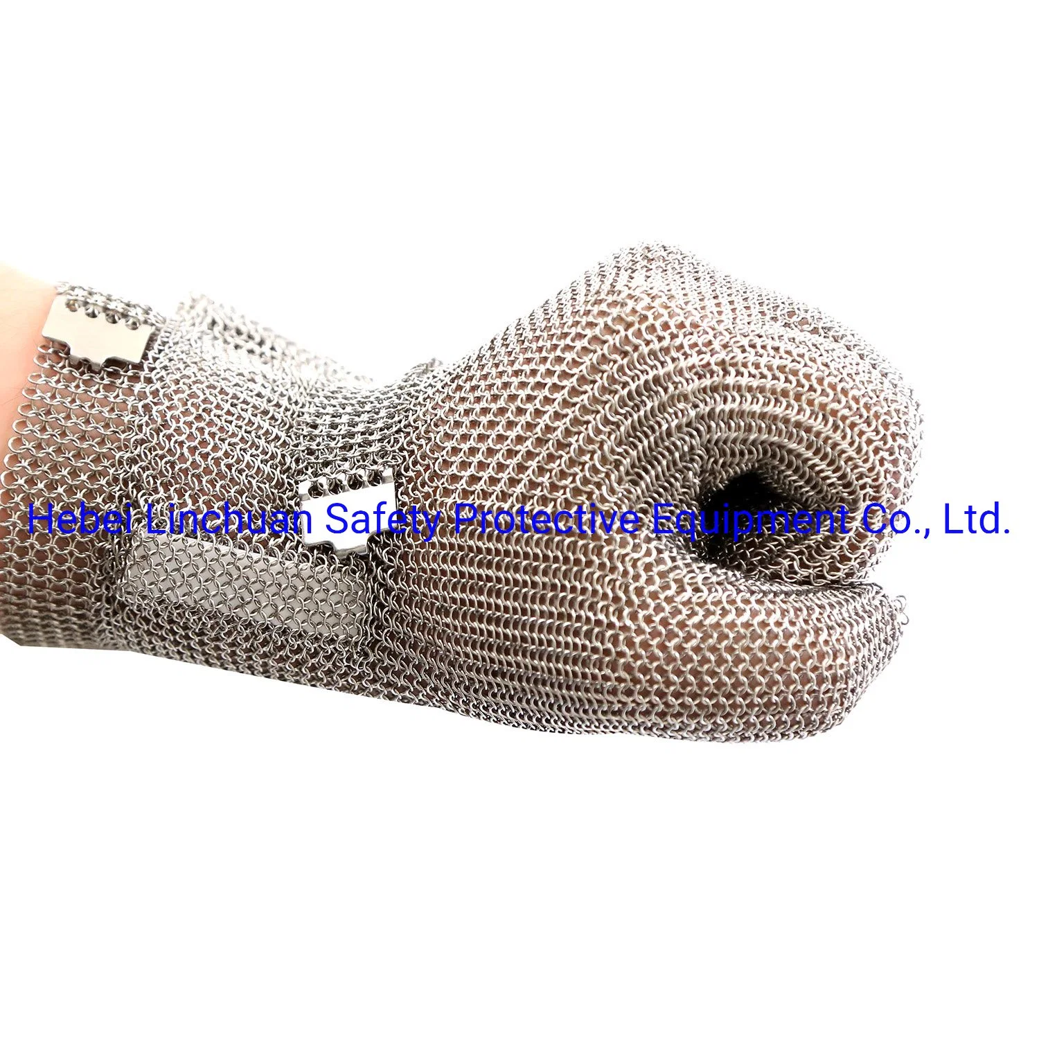 100% Steel Chainmail Glove with Long Cuff 8cm 10cm 20cm/Butcher Meat Processing Glove/ Safety Protective Glove/Steel Chain Mail Glove/Steel Mesh Safety Glove