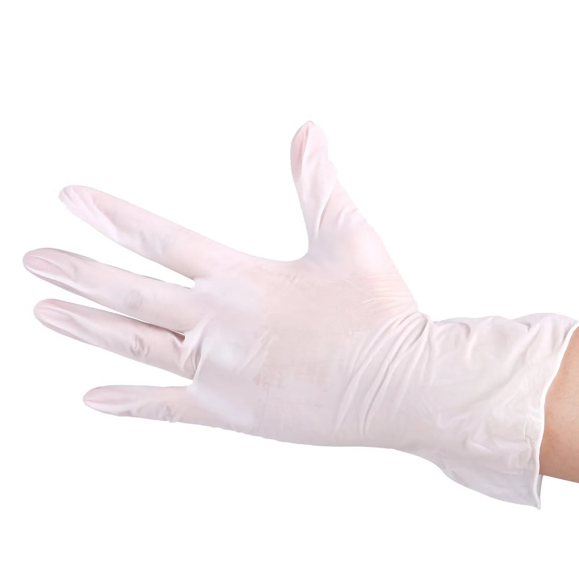 Latex Vinyl Safety Examination Disposable Protective Glove Powder Free or Powdered with USP Absorbable Corn Starch