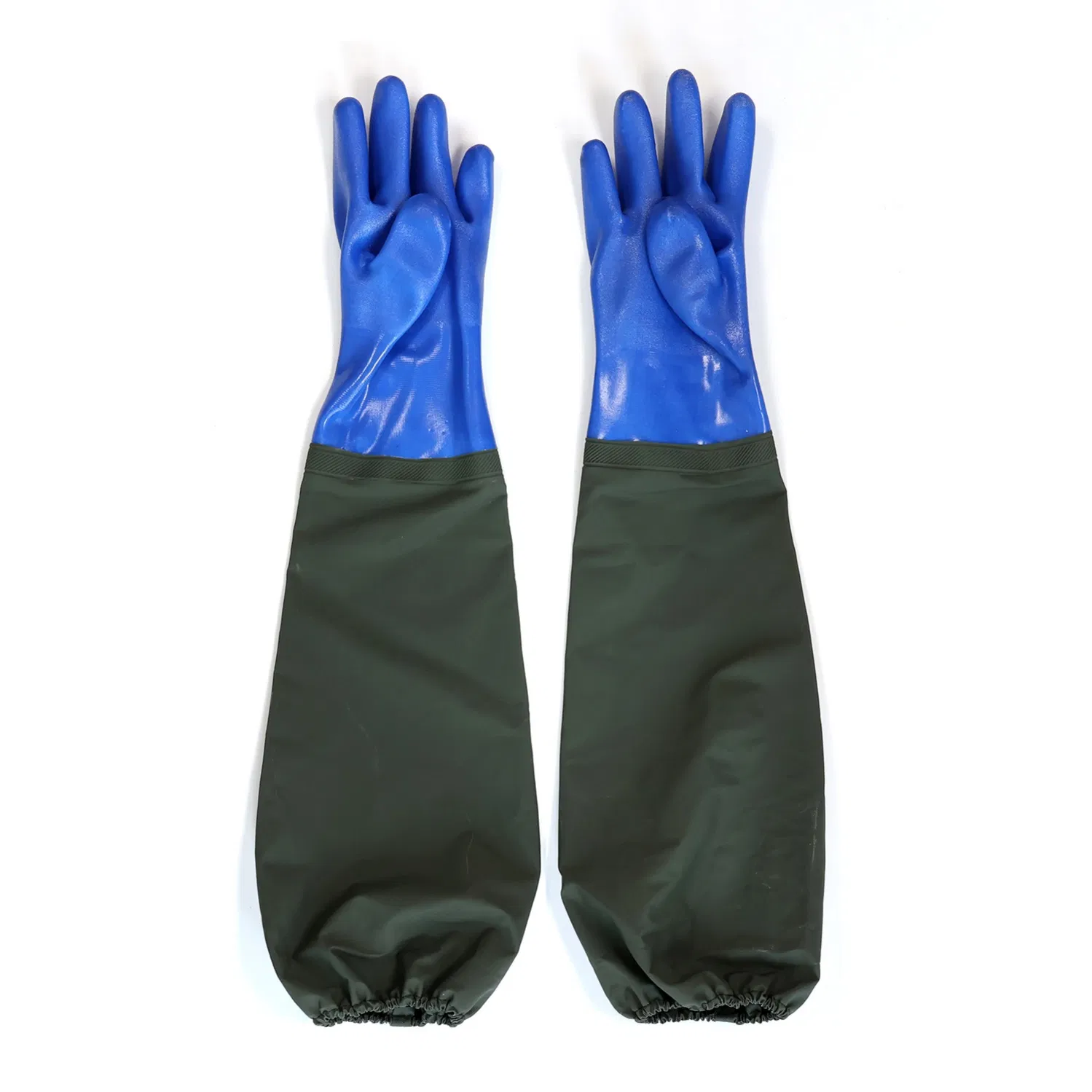 Long Cuff Extended Coverage PVC Industrial Safety Work Protective Glove