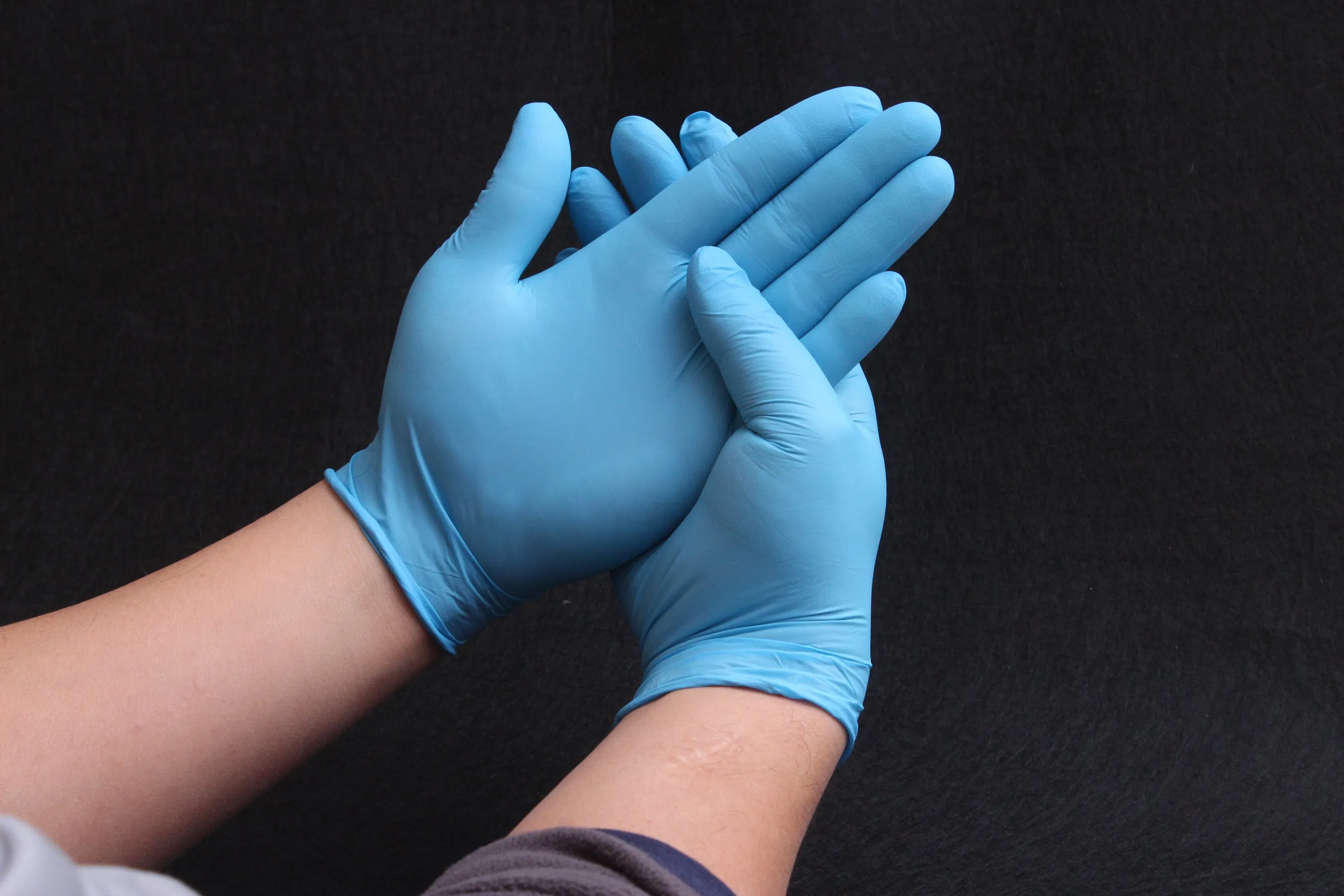 Disposable Nitrile Gloves Blue Nitrile Powder Free Gloves Protective Gear Working Nitrile Glove