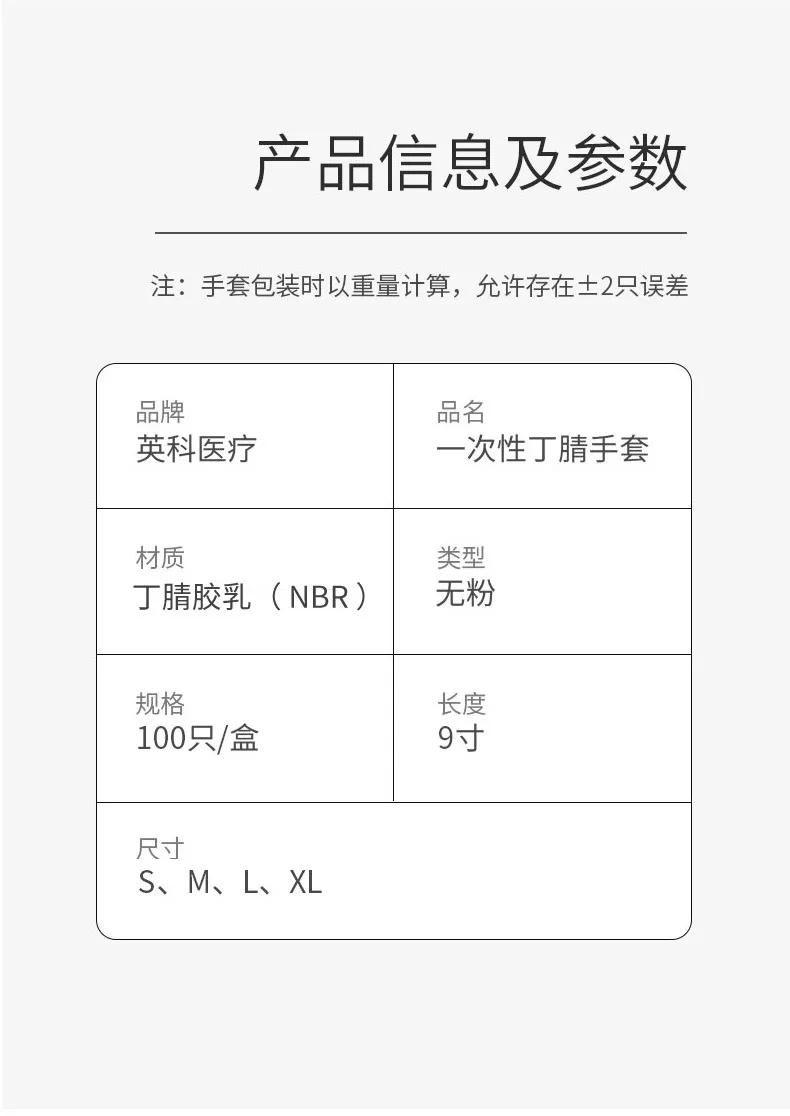 Nitrile Gloves Features