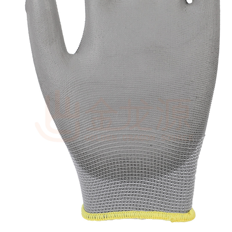 13 Gauge Polyester PU (Polyurethane) Coated Work Industrial Labor Safety Protective Working Gloves