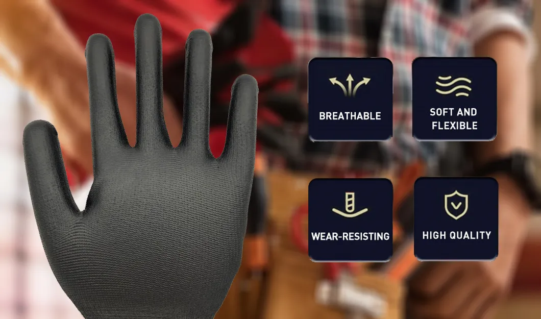 PU Coated Work Safety Protective Glove
