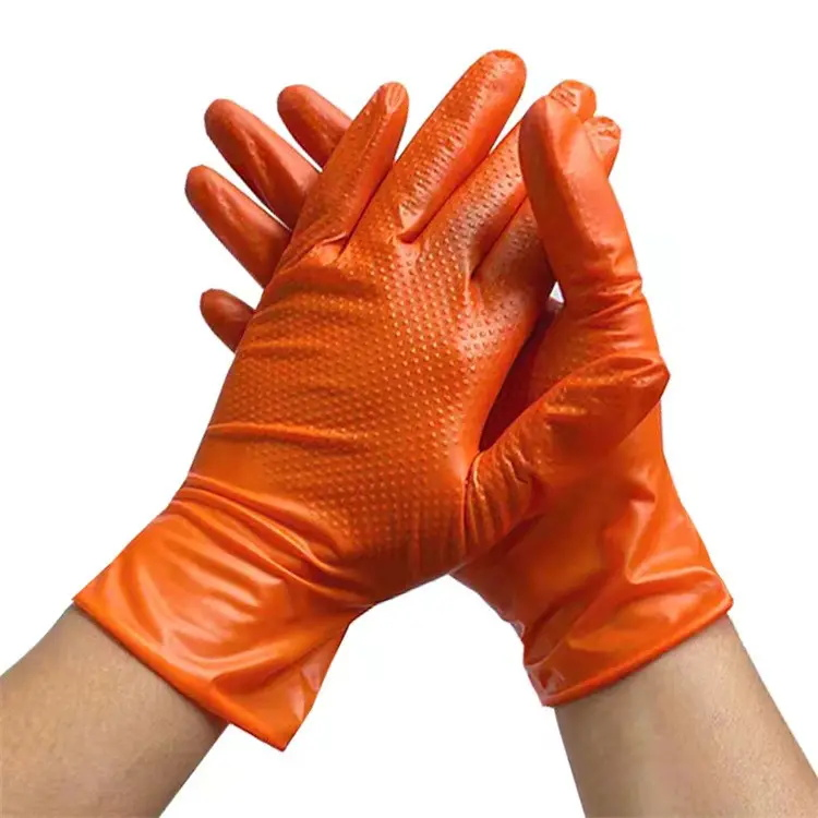 New Hot Sale Product Diamond Grip Nitrile Glove Textured Diamond Nitrile Gloves