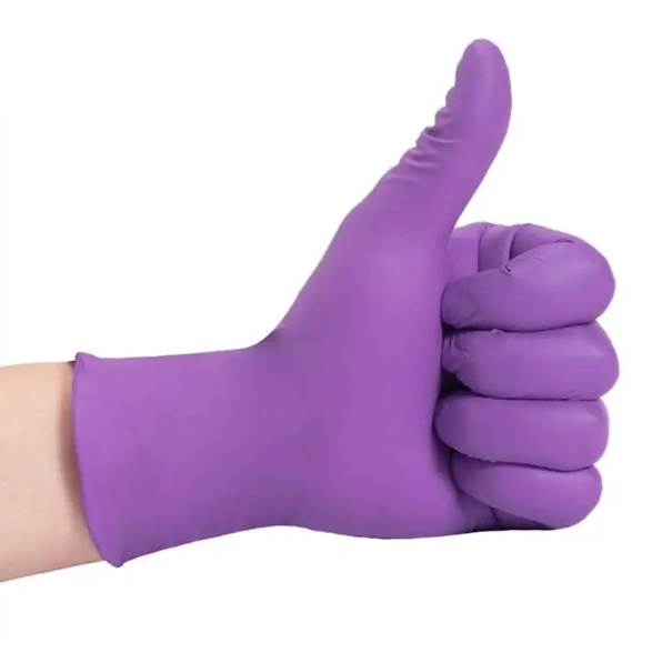 Industrial-Grade Purple Nitrile Gloves Superior Puncture Resistance Comfort Fit for Healthcare Food Handling and Cleanroom