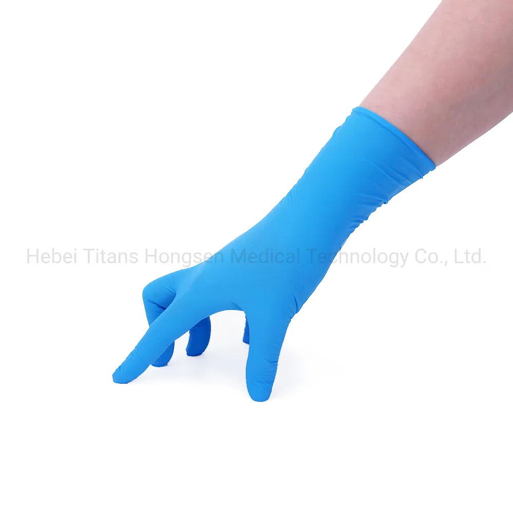 Disposable Blue Nitrile Gloves Powder Free Industrial Blue Nitrile Gloves