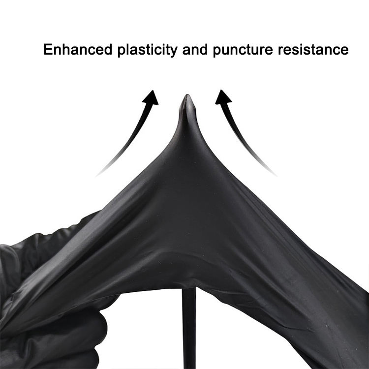 Bulk Black Nitrile Gloves, 4 Mil Disposable Gloves, Multi-Purpose for Salon, Cooking, Medical and Art Projects (100 PCS)