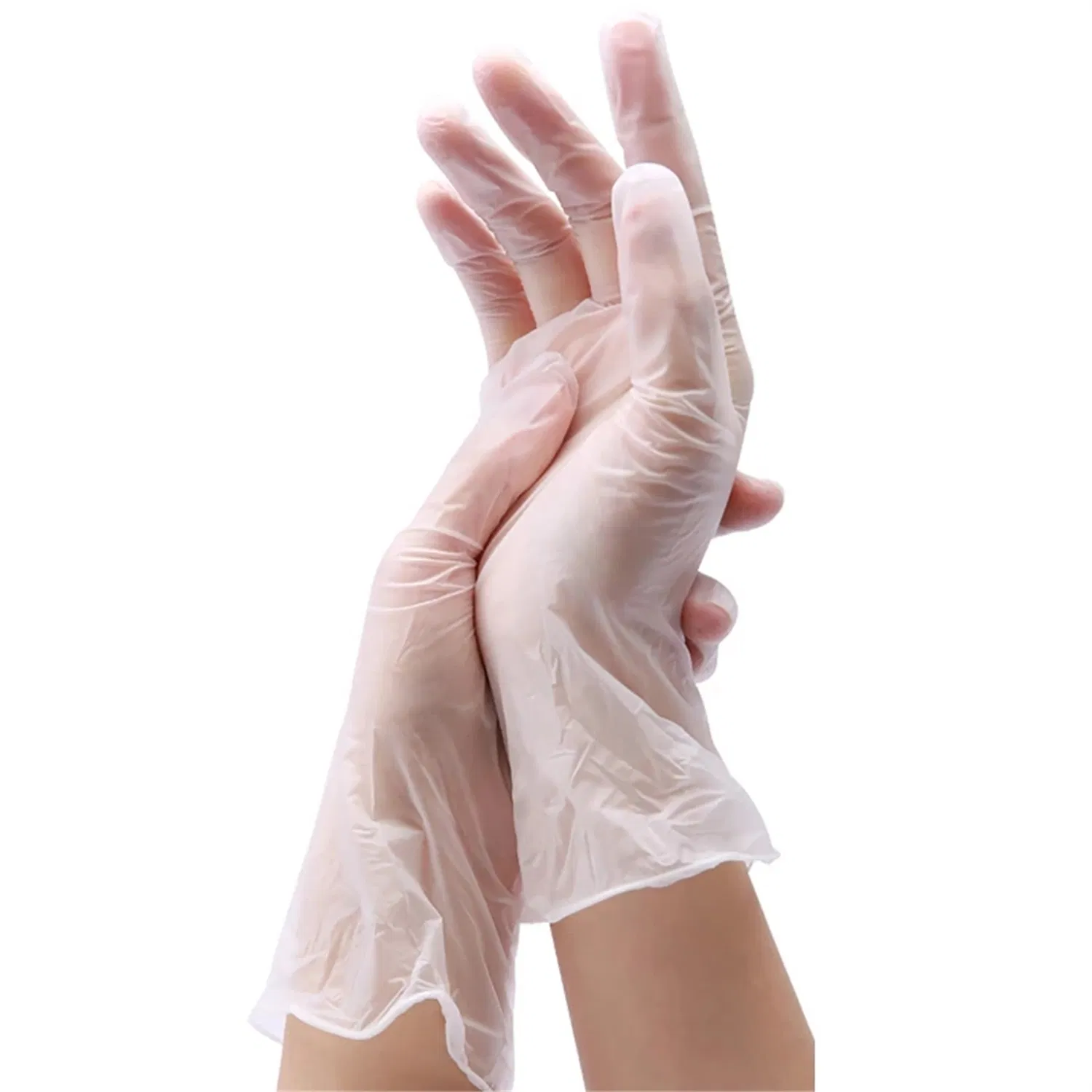 Latex-Free Disposable Clear Medical Exam Vinyl Gloves Powder Free