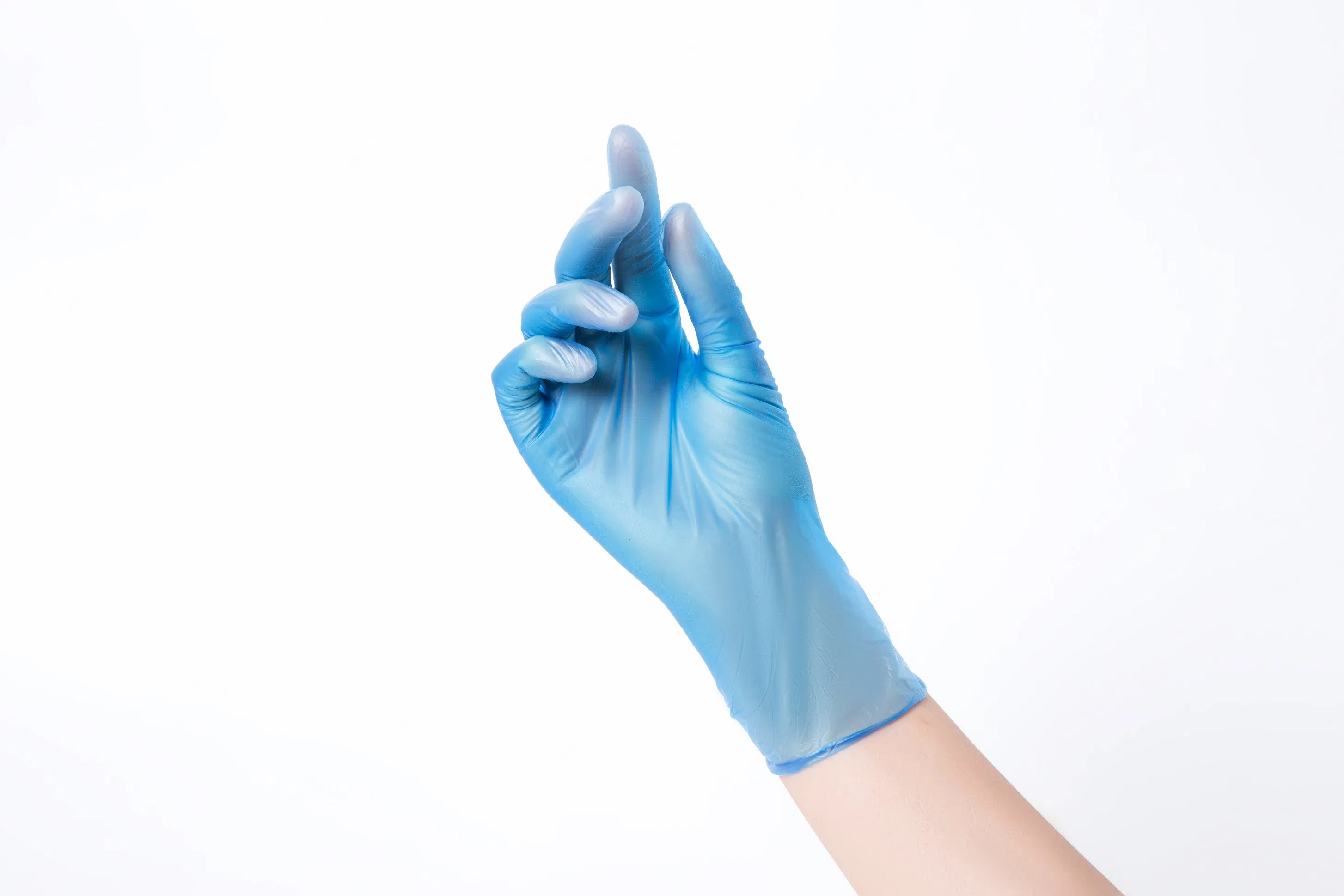 Blue, Clear, Black, White, Transparent Color Powdered/Powder Free Disposable Vinyl PVC Gloves 4.0g 4.5g 5.0g