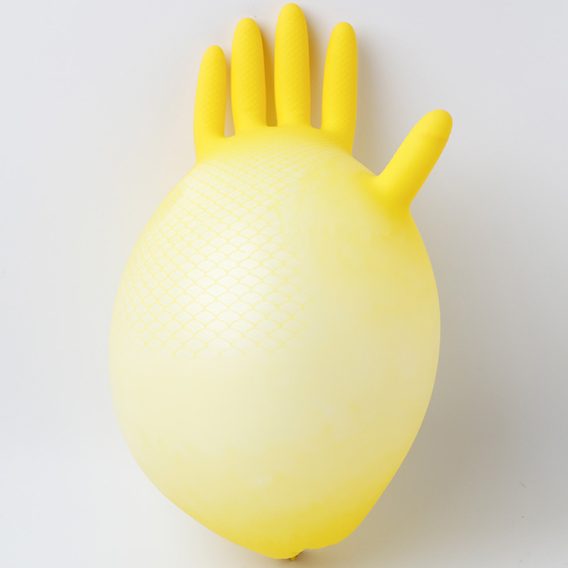 Women Anti Slip Reusable Kitchen Dish Washing Rubber Waterproof Luvas Guante CE 2121 for Household Cleaning, Gardening, Utility Latex Work Glove