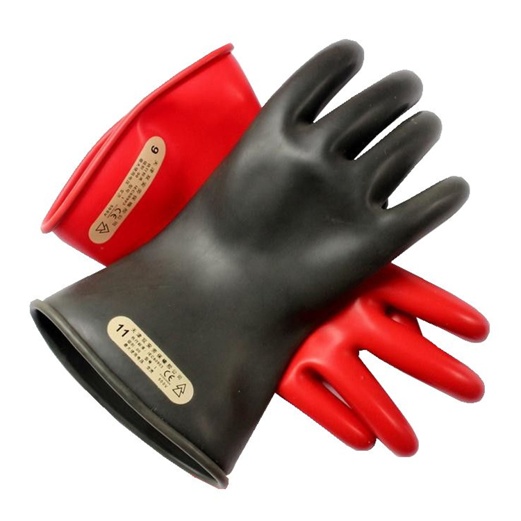 Power Industry 500V Latex Anti Electricity Low Voltage Electrical Gloves