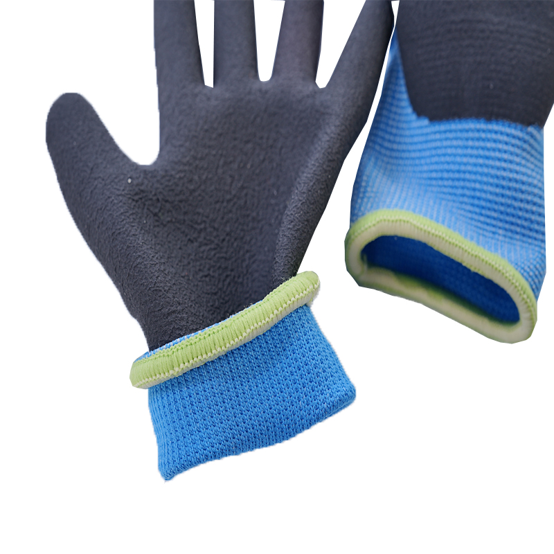 DDsafety low-cost manufacturer gloves Children's garden gloves textured Wonder Grip latex palm latex-palm dipped breathable 13-gauge seamless nylon knit liner