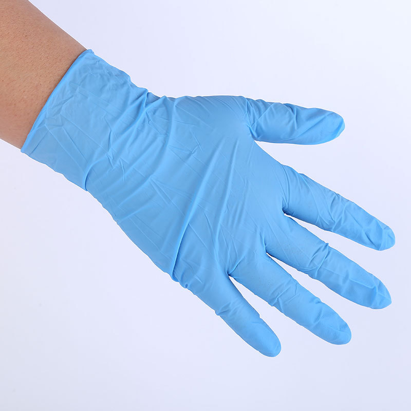 Cheapest Disposable Blue Color Pure Nitrile Glove Disposable Nitrile Examination Powder Free