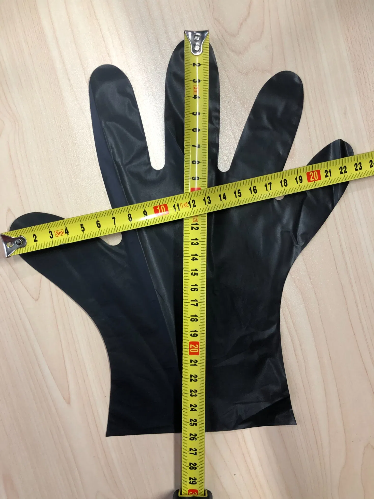 Biodegradable PE Eco Friendly Clear Blue Disposable PE Black Gloves