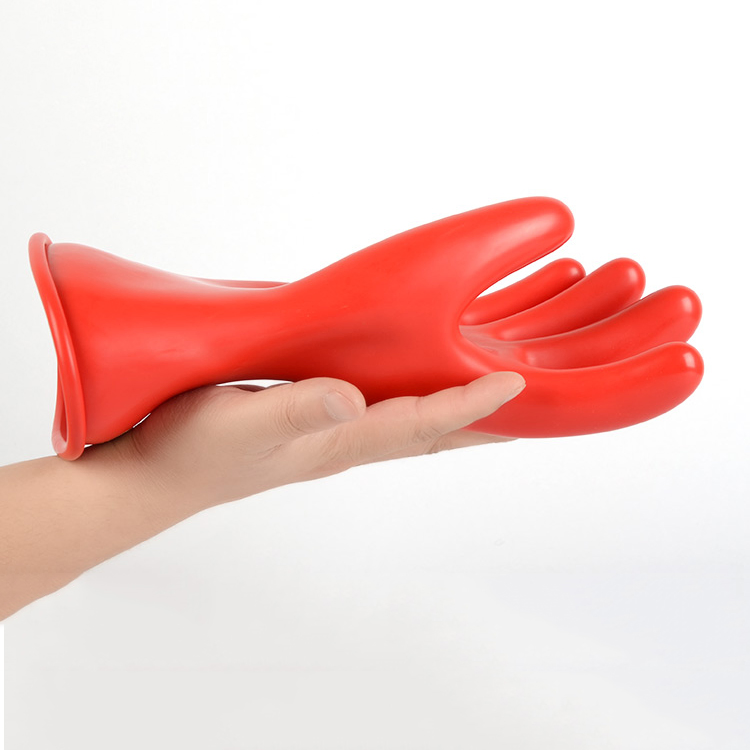 Power Industry 500V Latex Anti Electricity Low Voltage Electrical Gloves