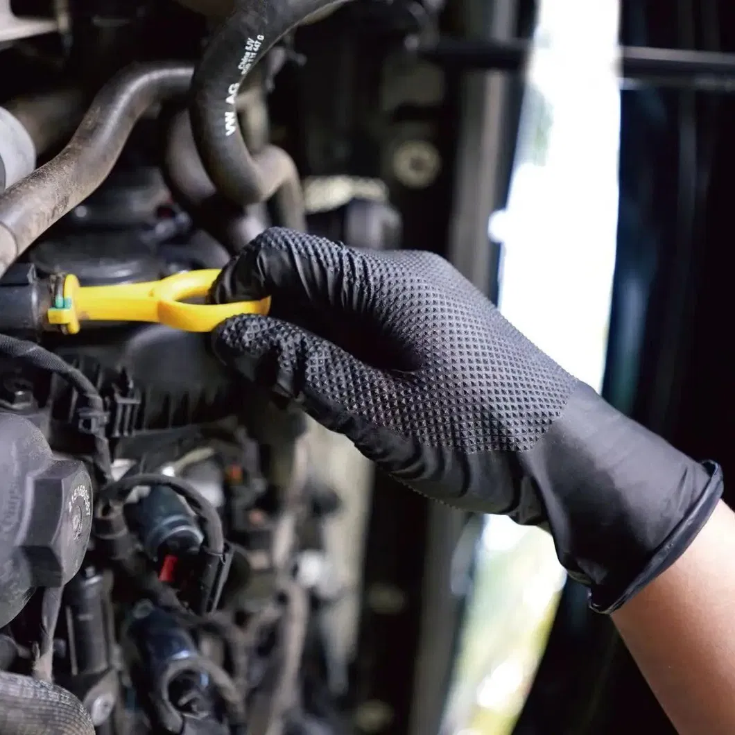 Diamond Textured Nitrile Gloves