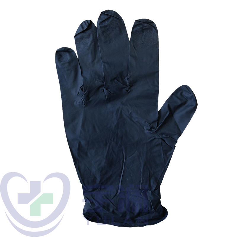 Powder Free Medical Disposable Black Nitrile Examination Gloves Exam Glove