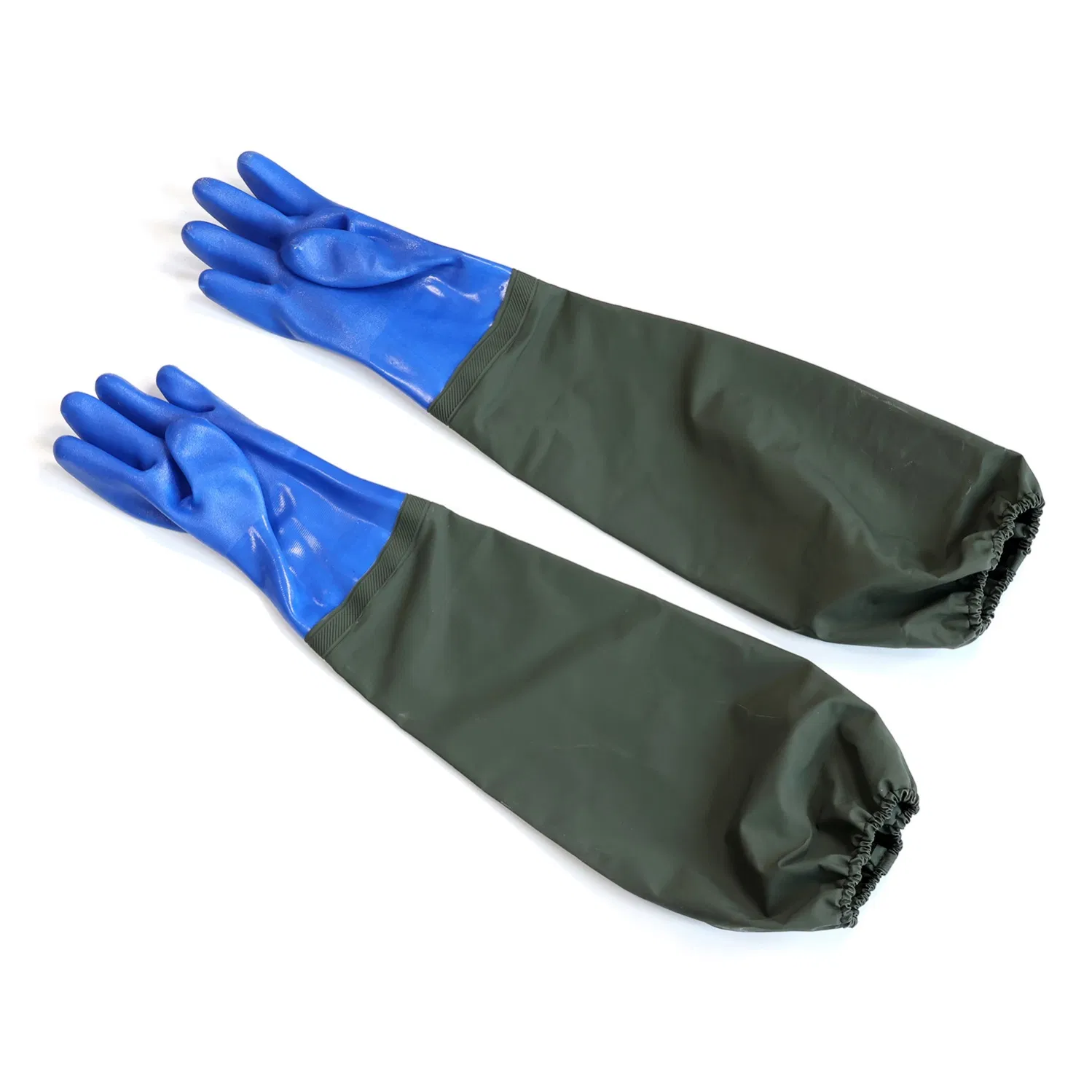 Long Cuff Extended Coverage PVC Industrial Safety Work Protective Glove