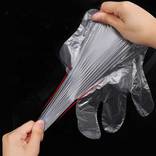 Multipurpose Disposable Clear Transparent Powder Free Kitchen Food Grade Plastic PE Gloves