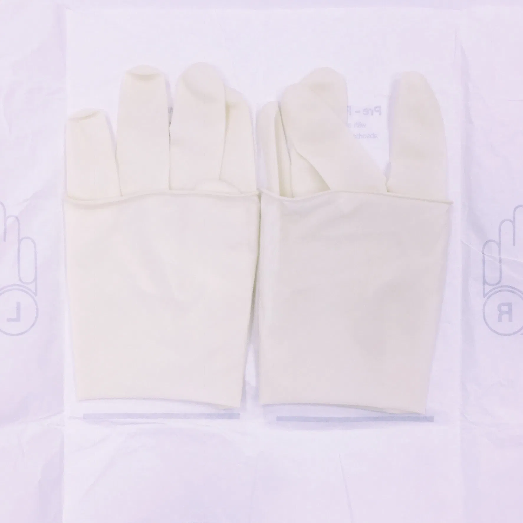 Medical Disposable Sterile Latex Surgical Gloves with Powdered Free