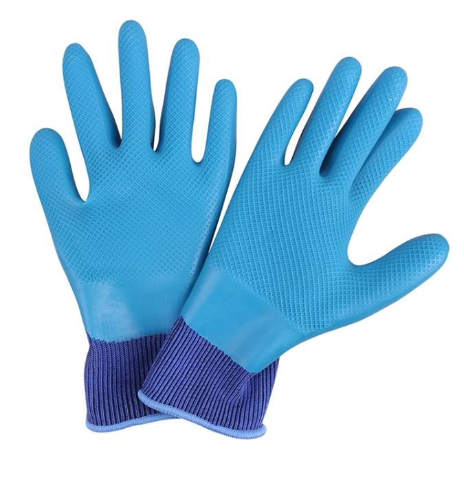 15g Polyester Lining Palm Latex Coated Protective Safety Working Gloves