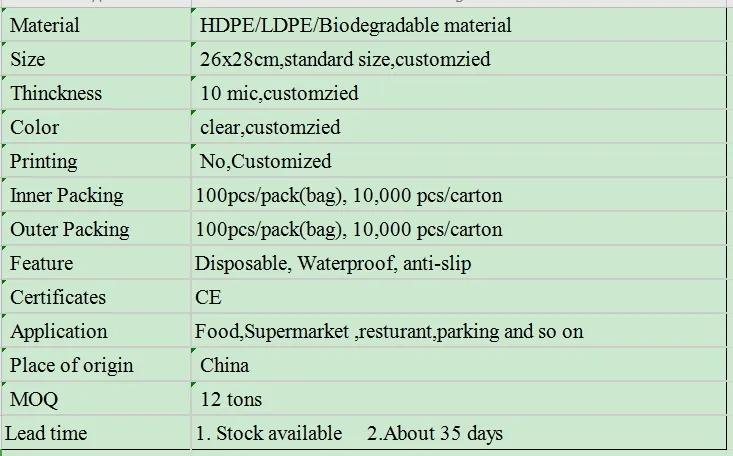 Disposable PE Gloves